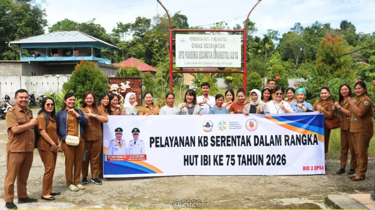 HUT IBI ke-75, Pemkot Gunungsitoli Gelar Pelayanan KB Serentak