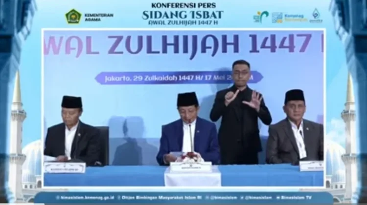 Hasil Sidang Isbath, Idul Adha Jatuh pada 27 Mei 2026