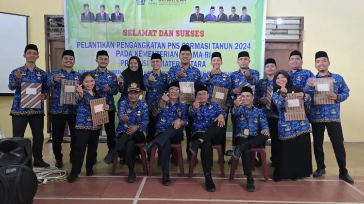 Sebanyak 2 CPNS KUA Tuhemberua Dilantik PNS, Siap Wujudkan Kemenag Berdampak