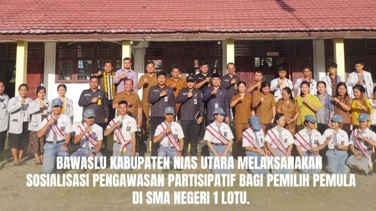 Bawaslu Nias Utara Sosialisasikan Pengawasan Partisipatif untuk Pemilih Pemula