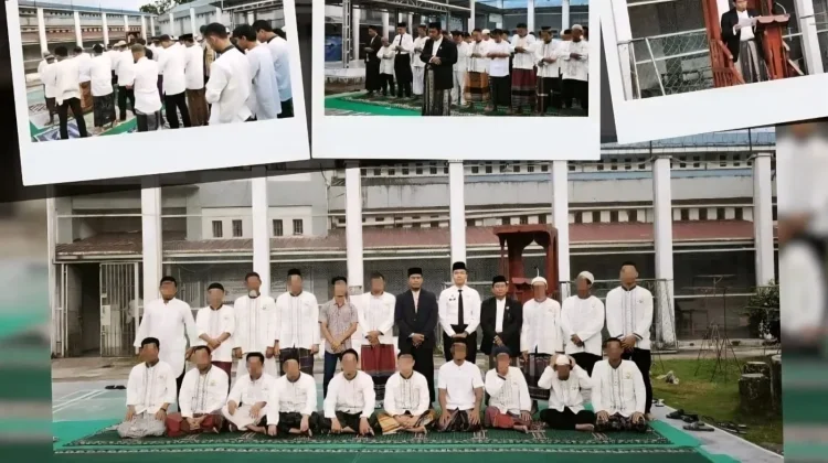 WBP Lapas Gunungsitolli Laksanakan Sholat Hari Raya Idul Adha 1447 H