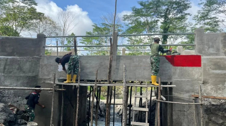 Jembatan Beton Tuhoowo Capai 95 Persen, Segera Hubungkan Dua Kecamatan