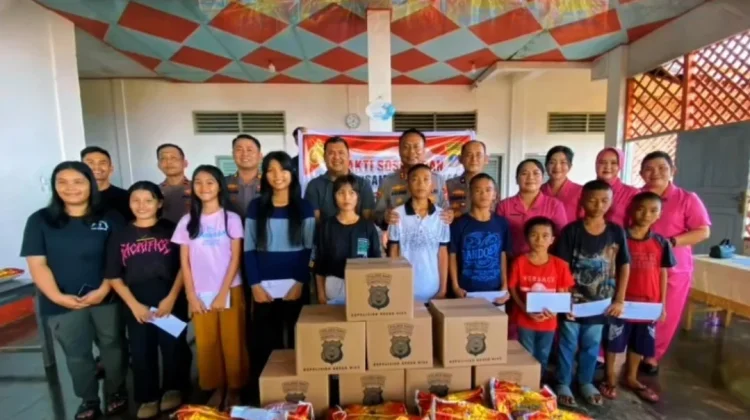 Kunjungan Kasih Polres Nias ke Panti Asuhan Kudus 03 BNKP