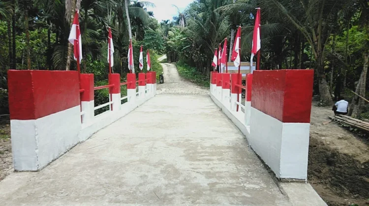 Kolaborasi TNI dan Warga Hadirkan Jembatan Baru di Desa Holi