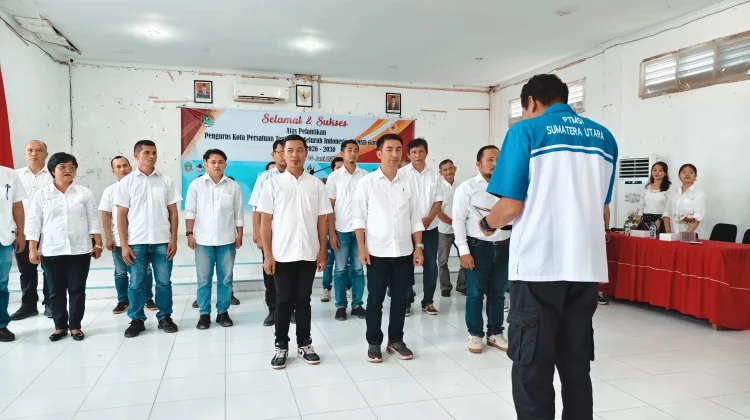 PTMSI Kota Gunungsitoli MB 2026-2030 resmi dilantik