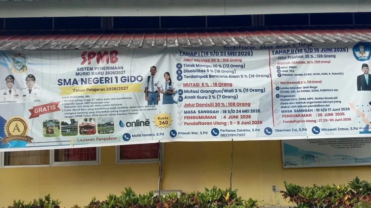 SMAN 1 Gido Buka SPMB 2026/2027
