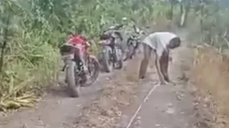 Pengukuran Jarak Lokasi Gerai Kopdes Merah Putih di Desa Hilidundra