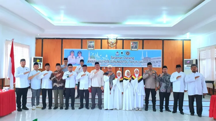 DPD BKPRMI Kota Gunungsitoli Hadiri Penjemputan Jamaah Haji Tahun 2026