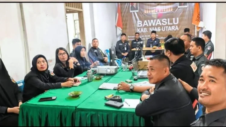 Bawaslu Nisut Ikuti Rapat Peningkatan Produksi Konten Edukatif Via Zoom