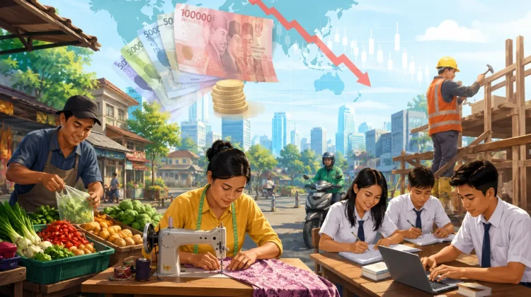 Disaat Rupiah Menjadi Perbincangan,Masyarakat Tetap Berkarya