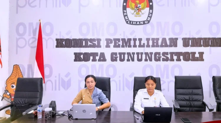 KPU Kota Gunungsitoli Ikuti Rakor Knowledge Sharing Pengisian Kuesioner