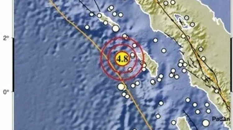 Periode 5 -11 Juni 2026, Dua Gempabumi Dirasakan Masyarakat di Kepulauan Nias
