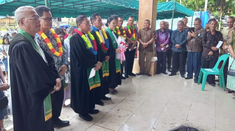 Peletakan Batu Pertama Gereja BNKP Alasa Jadi Tonggak Pelayanan Umat