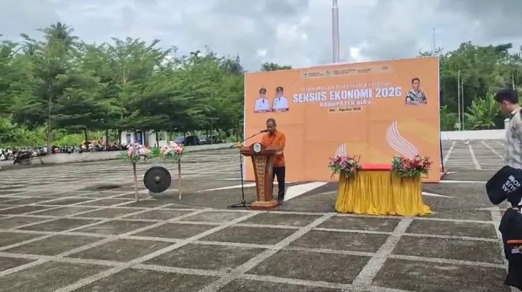 BPS Nias Gelar Pencanangan Sensus Ekonomi dan Pelepasan Petugas SE2026