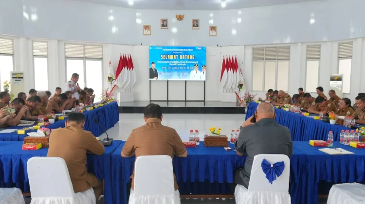 Bupati Amizaro Waruwu Pimpin Rapat Lintas OPD, Siapkan Penyambutan Menteri