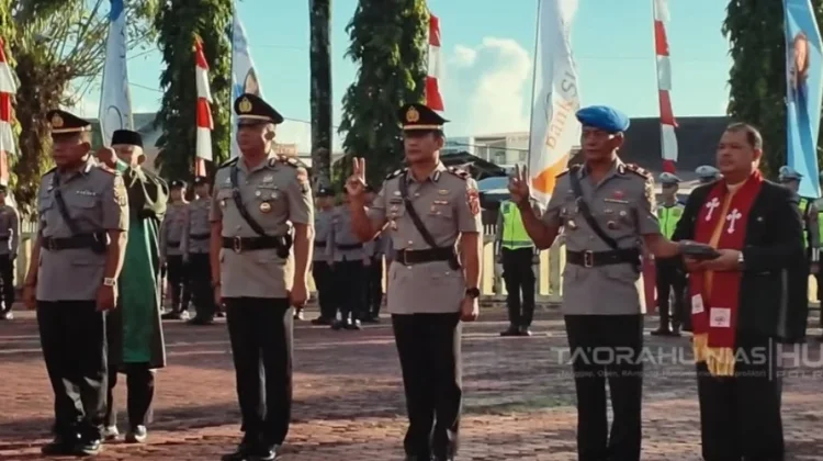 Kapolres Nias Pimpin Sertijab Kapolsek dan Pelantikan Kabaglog