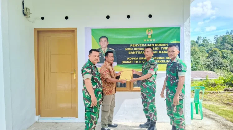 Rumah Baru untuk Prajurit Pengabdi, Bukti Kepedulian TNI AD