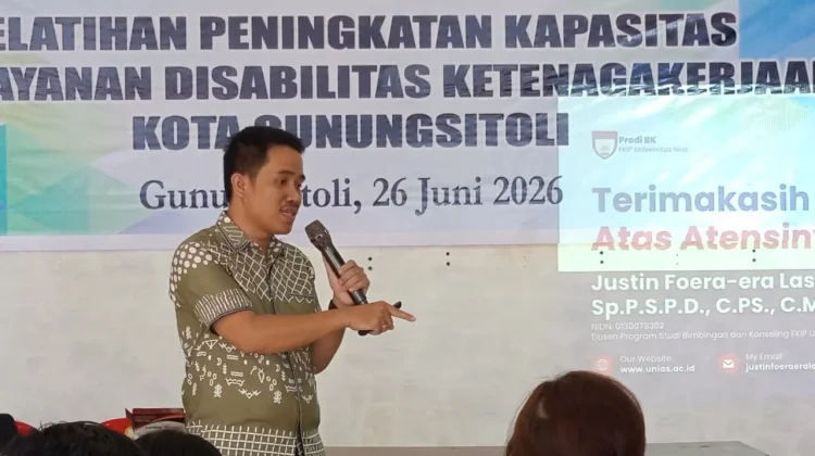 Dosen Universitas Nias Kapasitasi ULD Ketenagakerjaan Kota Gunungsitoli