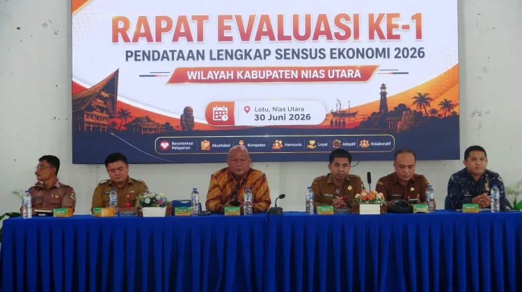 Progres Sensus Ekonomi 2026 Nias Utara Capai 30,82%, Urutan Kedua Tercepat di Sumut