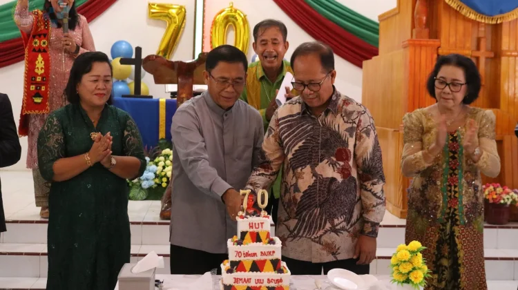 HUT ke-70 BNKP Ulu Bo’uso Dihadiri Wakil Wali Kota