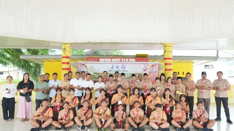 Kwartir Cabang Nias Utara Lepas 18 Pramuka ke Jambore Daerah Sumut 2026