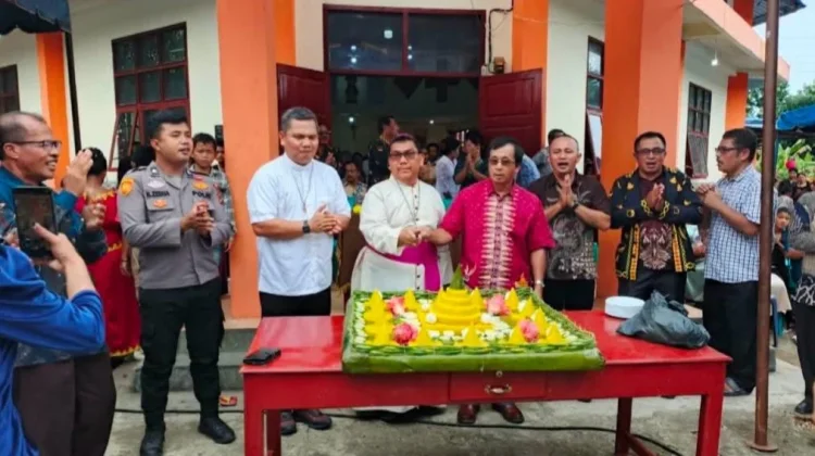 Polsek Bawolato Amankan Sakramen Krisma Gereja Katolik ST. Thomas