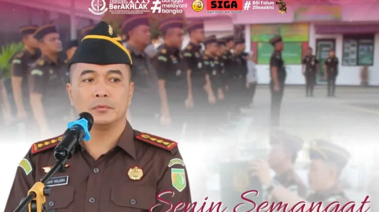 Kejari Gunungsitoli Gelar Apel Pagi, Tegaskan Pentingnya Disiplin dan Integritas