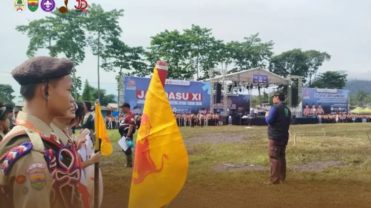 Kwarcab Gerakan Pramuka Nias Ikuti Gladi Bersih Pembukaan Jambore Daerah XI