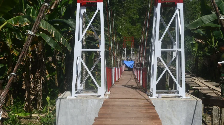 Pembangunan Jembatan Gantung di Gunungsitoli Perkuat Konektivitas Wilayah