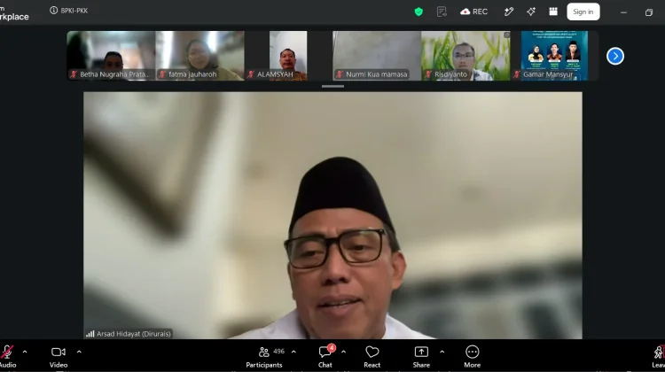 Tingkatkan Kompetensi dan Literasi Hukum, ASN Kemenag Ikuti Webinar Nasional