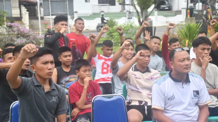 Argentina Lolos ke Semifinal, Nobar Kodim 0213/Nias Disambut Antusias Warga