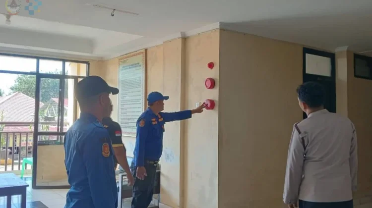 Damkar Gunungsitoli Tinjau Proteksi Kebakaran Polres Nias