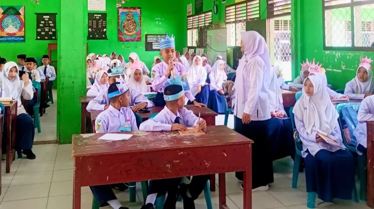 Siswa Siswi MTs NU Gunungsitoli Ikuti Masa Taaruf Murid Madrasah