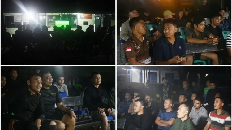 Kodim 0213/Nias Gelar Nobar Semifinal Piala Dunia 2026 Prancis vs Spanyol