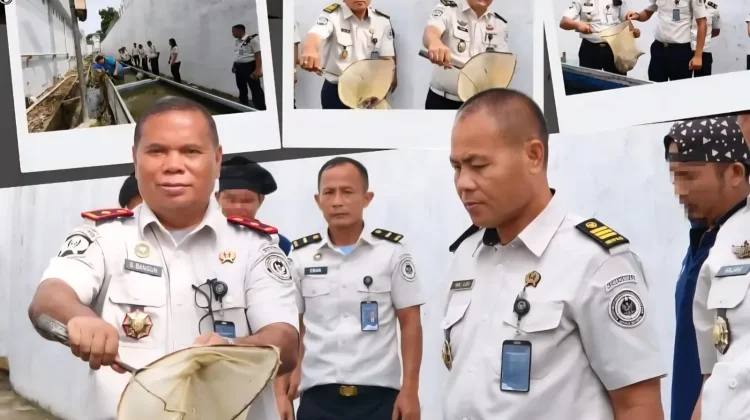 Panen Raya Ikan Lele di Lapas Gunungsitoli Dukung Ketahanan Pangan