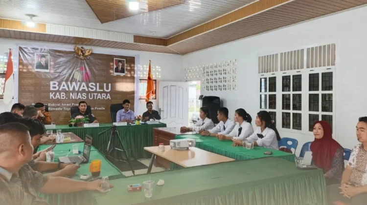 Bawaslu Nias Utara Terima 4 Siswa Prakerin SMKN 1 Tugala Oyo