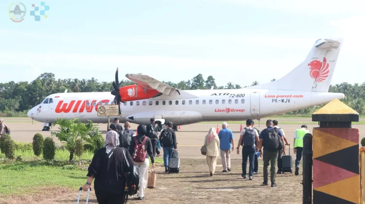 Usai Kunjungan Kerja, Wagub Sumut Bertolak dari Gunungsitoli