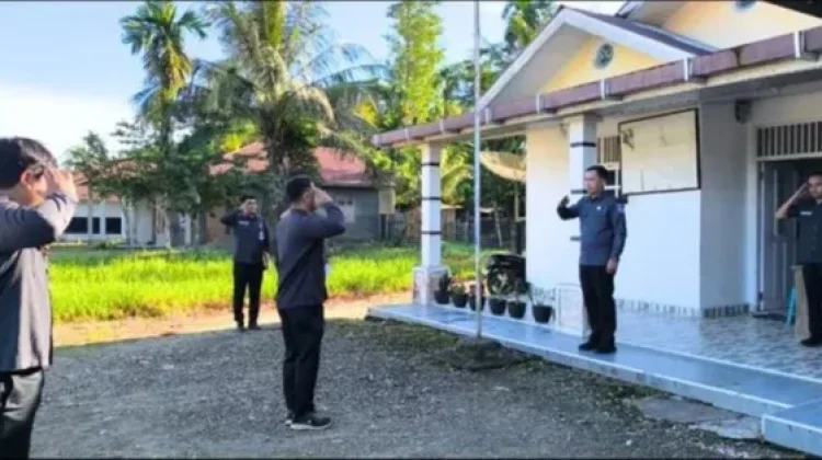 Bawaslu Nias Utara Gelar Apel Pagi, Ketua Tekankan Kedisiplinan dan Integritas