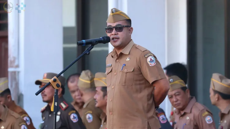 Pimpin Upacara, Asisten III Gunungsitoli Sampaikan Instruksi Penting untuk ASN