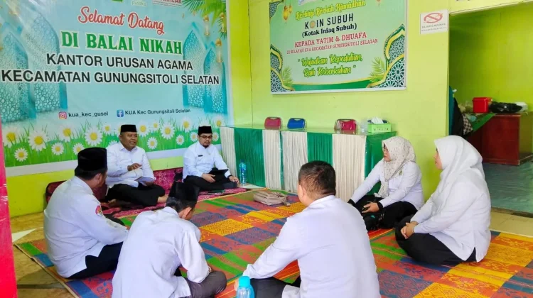 KUA Gunungsitoli Selatan Gelar Rakor Internal Bahas Program Pembinaan