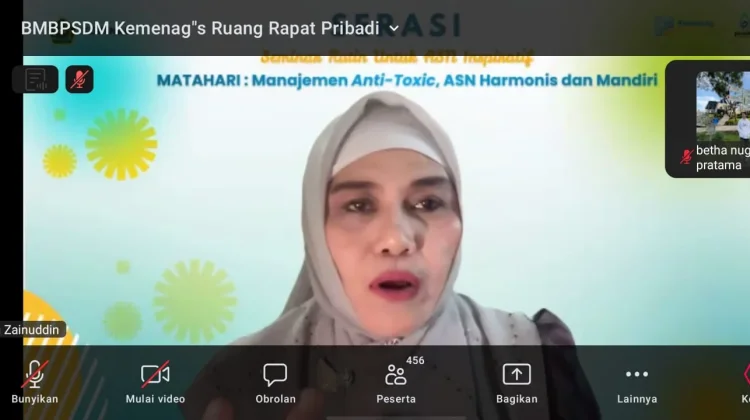 Webinar SERASI, Wujudkan ASN Harmonis dan Bebas Toxic