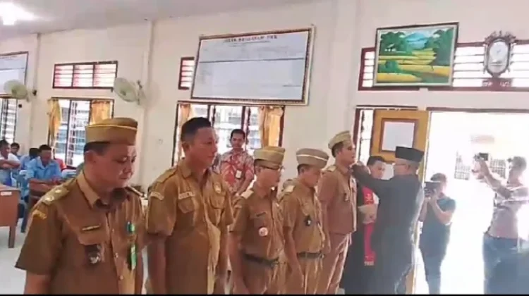 Lima Penjabat Kepala Desa Resmi Dilantik Camat Sogaeadu