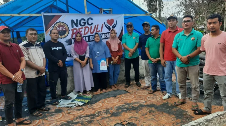 Turut Merasakan, NGC Salurkan Bantuan bagi Korban Kebakaran Desa Mudik