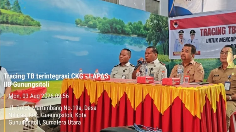 Cegah Penyebaran TB, Dinkes Gunungsitoli Luncurkan Program Terintegrasi di Lapas