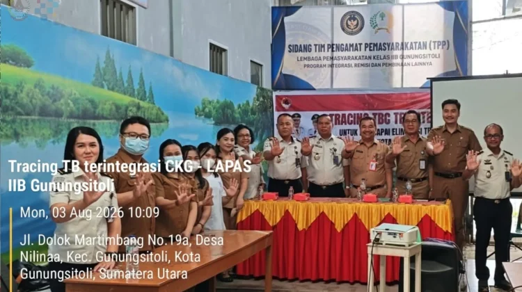 Cegah Penyebaran TB, Dinkes Gunungsitoli Luncurkan Program Terintegrasi di Lapas