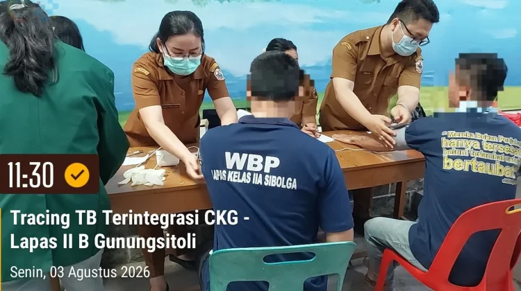 Cegah Penyebaran TB, Dinkes Gunungsitoli Luncurkan Program Terintegrasi di Lapas
