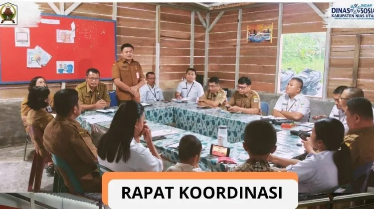 Dinsos Nias Utara Rakor Penyamaan Persepsi Penyaluran Bansos di Kecamatan Lotu