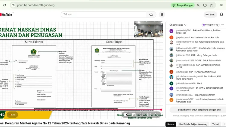Administrasi Tertib dan Efektif, KUA Ikuti Sosialisasi Regulasi Baru