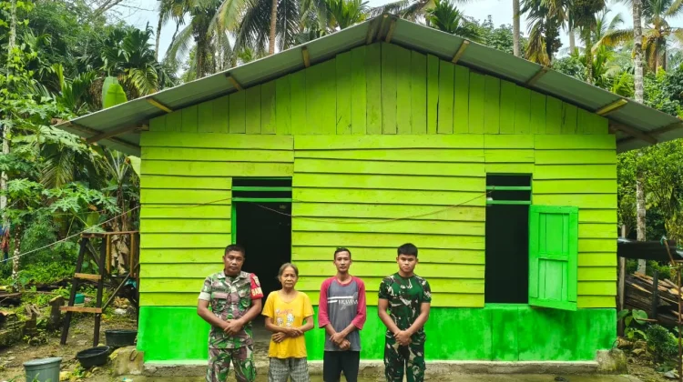 Satgas Karya Bakti TNI AD Rampungkan 2 RTLH di Nias Utara