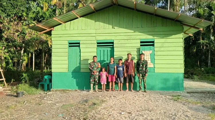 Satgas Karya Bakti TNI AD Rampungkan Dua RTLH di Nias Barat